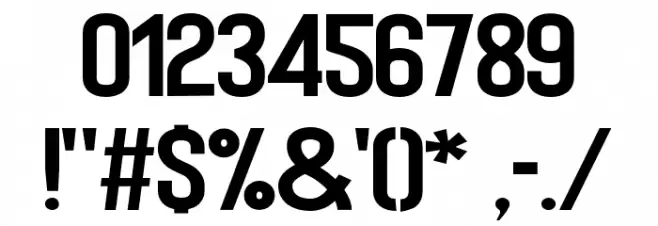 Bartenique Font OTHER CHARS