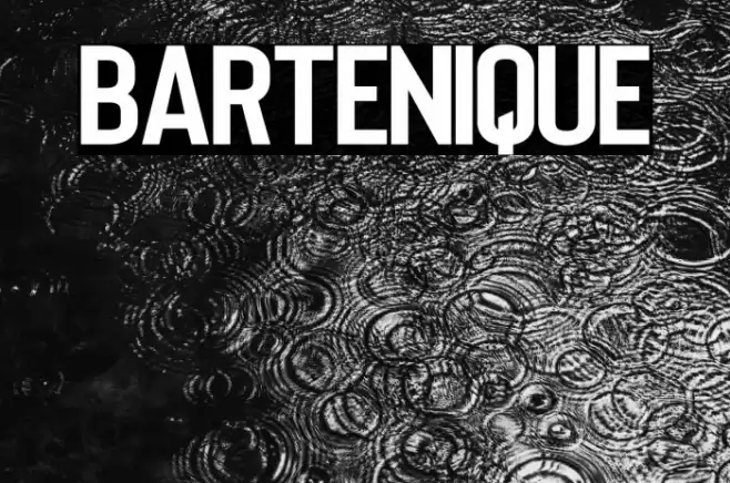 Bartenique Font examples