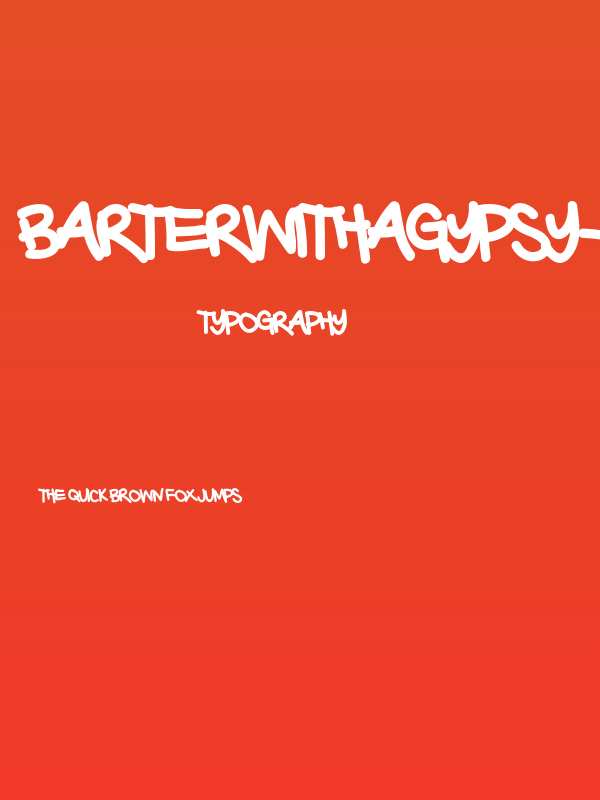 BarterwithaGypsy-Bold Poster