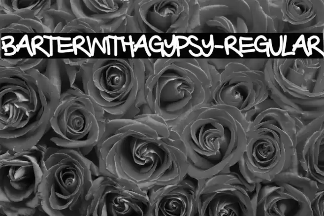 BarterwithaGypsy-Regular फ़ॉन्ट examples