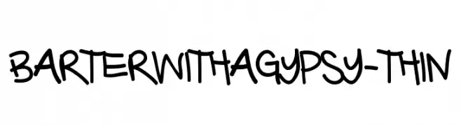 BarterwithaGypsy-Thin  font caratteri gratis