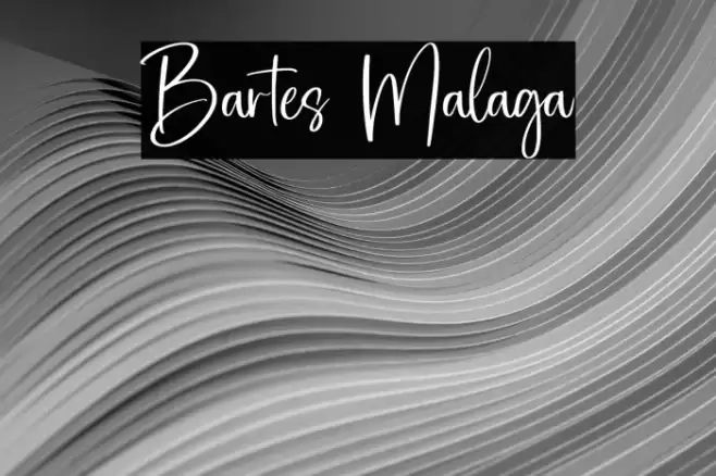 Bartes Malaga Font examples