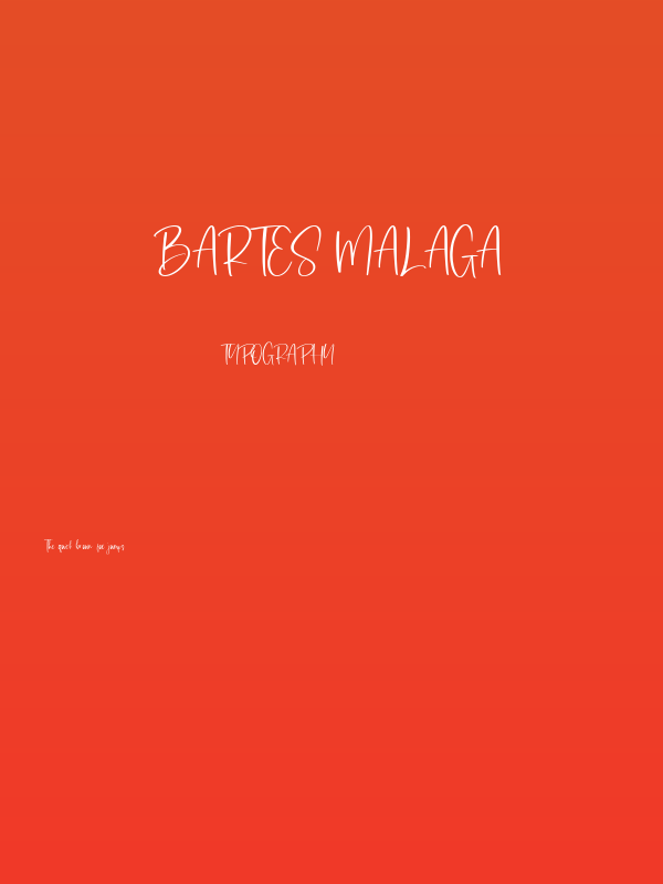 Bartes Malaga Poster