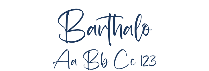 Barthalo Font Preview