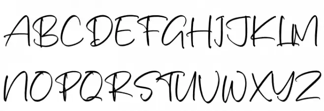 Barthalo 字体 大写