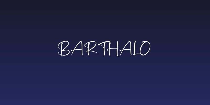 Barthalo Social Header