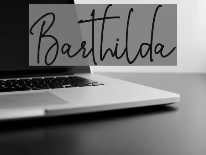Barthilda Font examples
