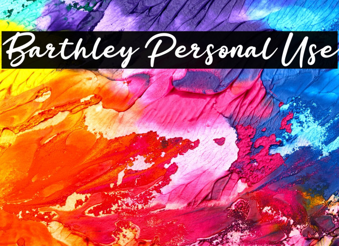 Barthley Personal Use Example 3