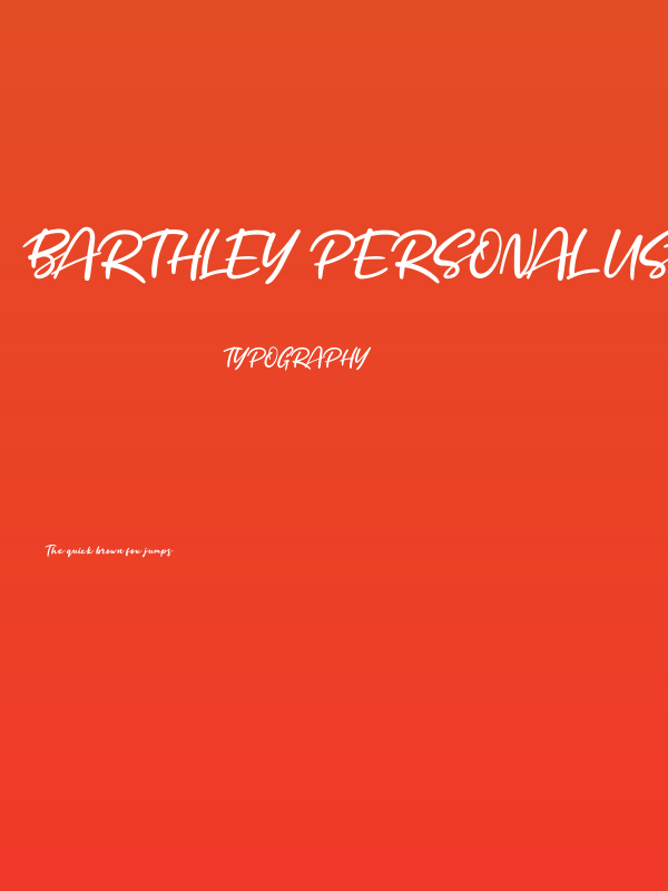 Barthley Personal Use Poster