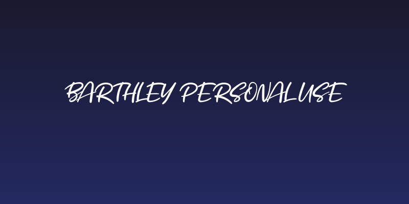 Barthley Personal Use Social Header