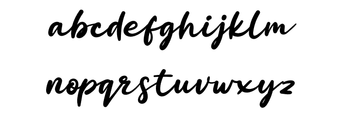 Barthley Personal Use Font LOWERCASE