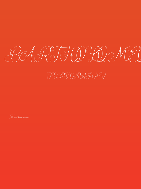 Bartholomeo Poster