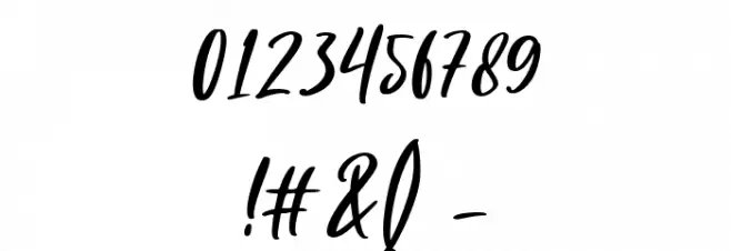 Barthony Regular Font OTHER CHARS