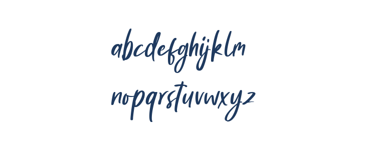 Barthony Regular Lowercase