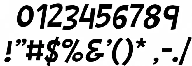 Barthowheel Italic Font OTHER CHARS