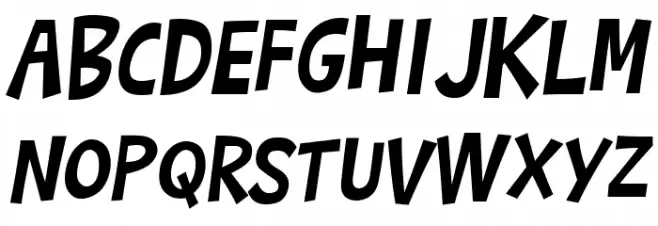 Barthowheel Italic फ़ॉन्ट अपरकेस