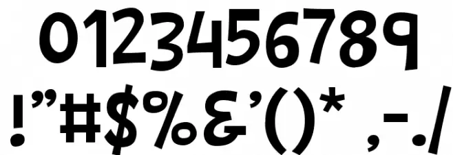 Barthowheel Regular Font OTHER CHARS