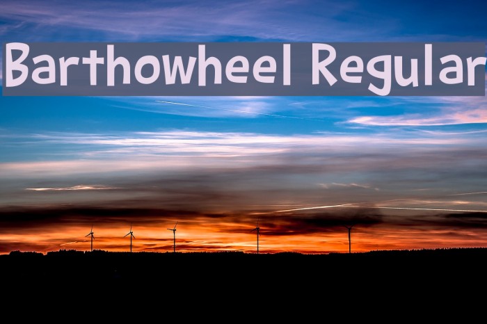 Barthowheel Regular Example 1