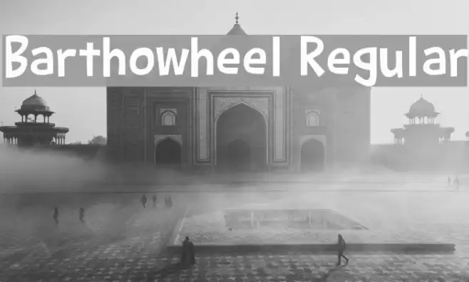 Barthowheel Regular Font examples
