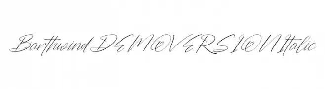 Barthwind DEMO VERSION Italic Font