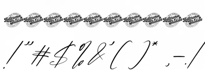 Barthwind DEMO VERSION Italic Font OTHER CHARS