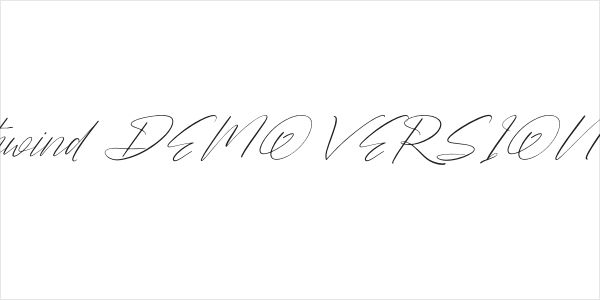 Barthwind DEMO VERSION Italic Logo