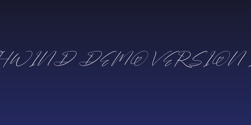 Barthwind DEMO VERSION Italic Social Header