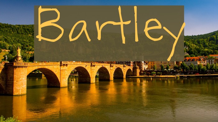 Bartley Font examples