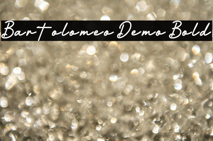 Bartolomeo Demo Bold Example 1