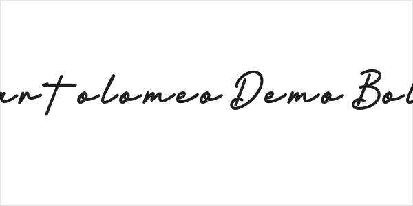 Bartolomeo Demo Bold Logo