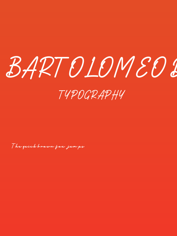 Bartolomeo Demo Bold Poster