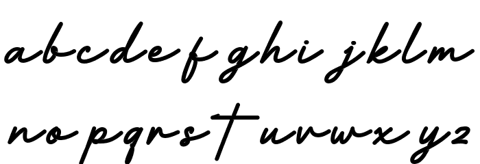Bartolomeo Demo Bold Font LOWERCASE