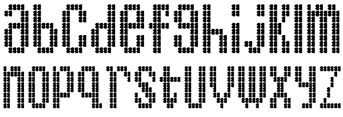 BartonBus Font LOWERCASE