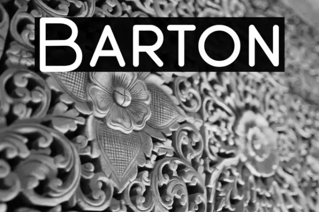 Barton Font examples