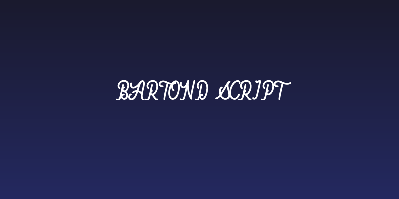 Bartond Script Social Header