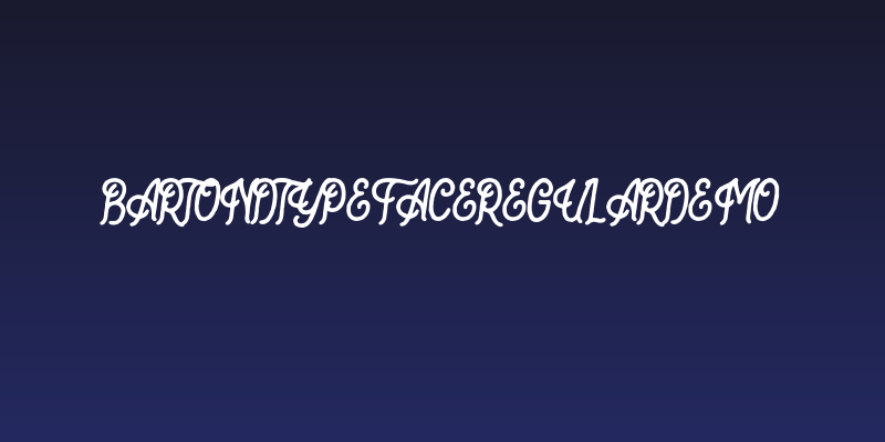 BartondTypefaceRegularDemo Social Header