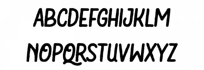 BartondTypefaceRegularDemo फ़ॉन्ट लोअरकेस