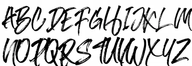 Barttony Regular Schriftart Groß