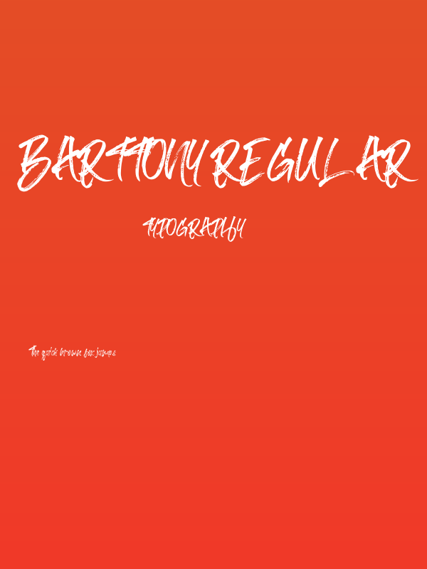 Barttony Regular Poster