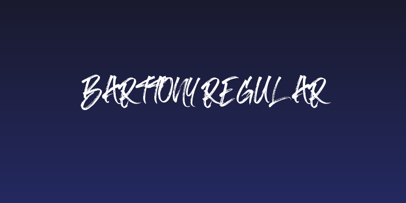 Barttony Regular Social Header