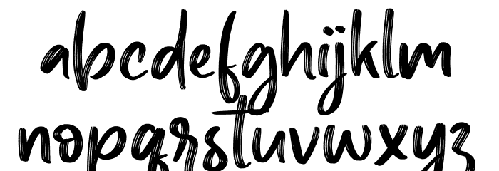 Barty Allen Font LOWERCASE