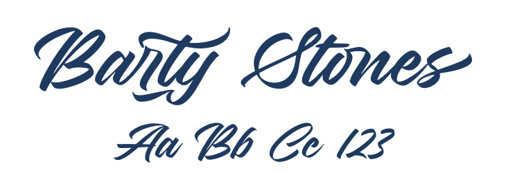 Barty Stones Font Preview