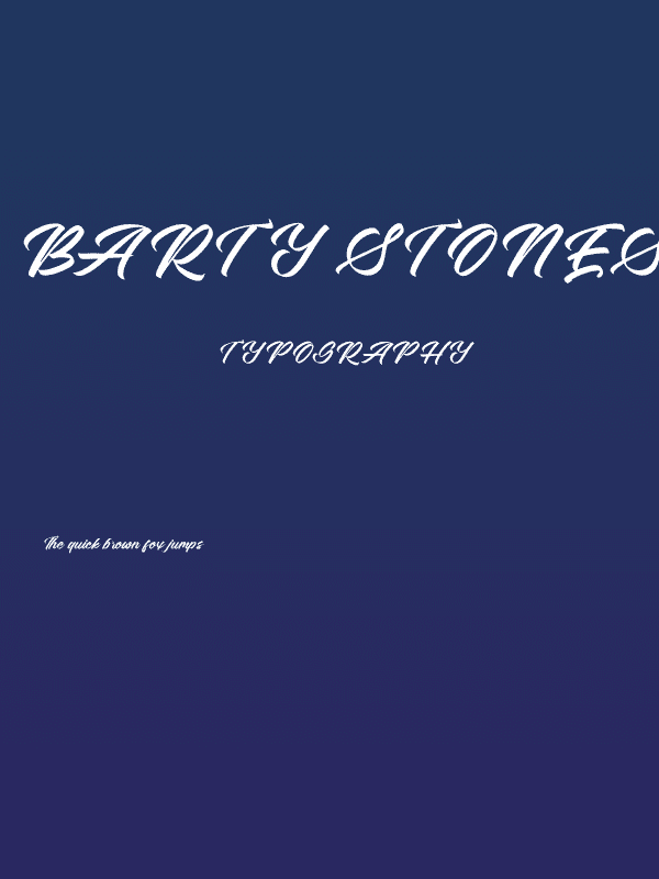 Barty Stones Poster