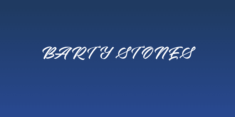 Barty Stones Social Header