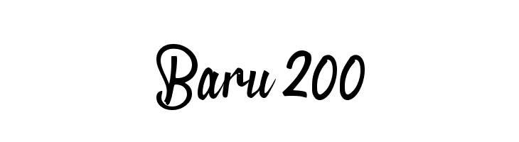 Baru 200  font caratteri gratis