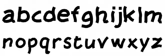 Barua フォント 小文字