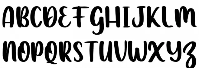 Barudaks Font UPPERCASE