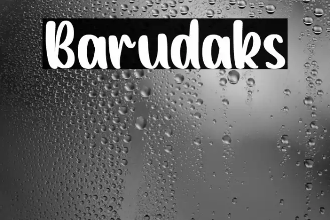 Barudaks Font examples