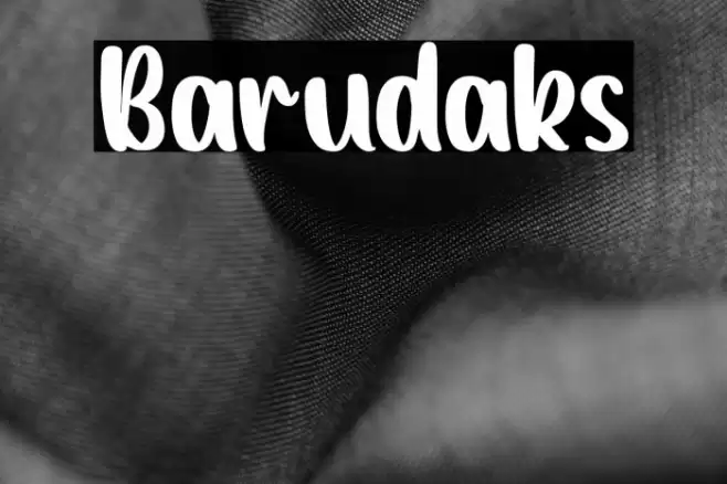 Barudaks Font examples