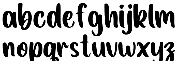 Barudaks Font LOWERCASE